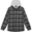 Hooded Plaid Shirt 'Grey Marl' Simon Gong's Pick