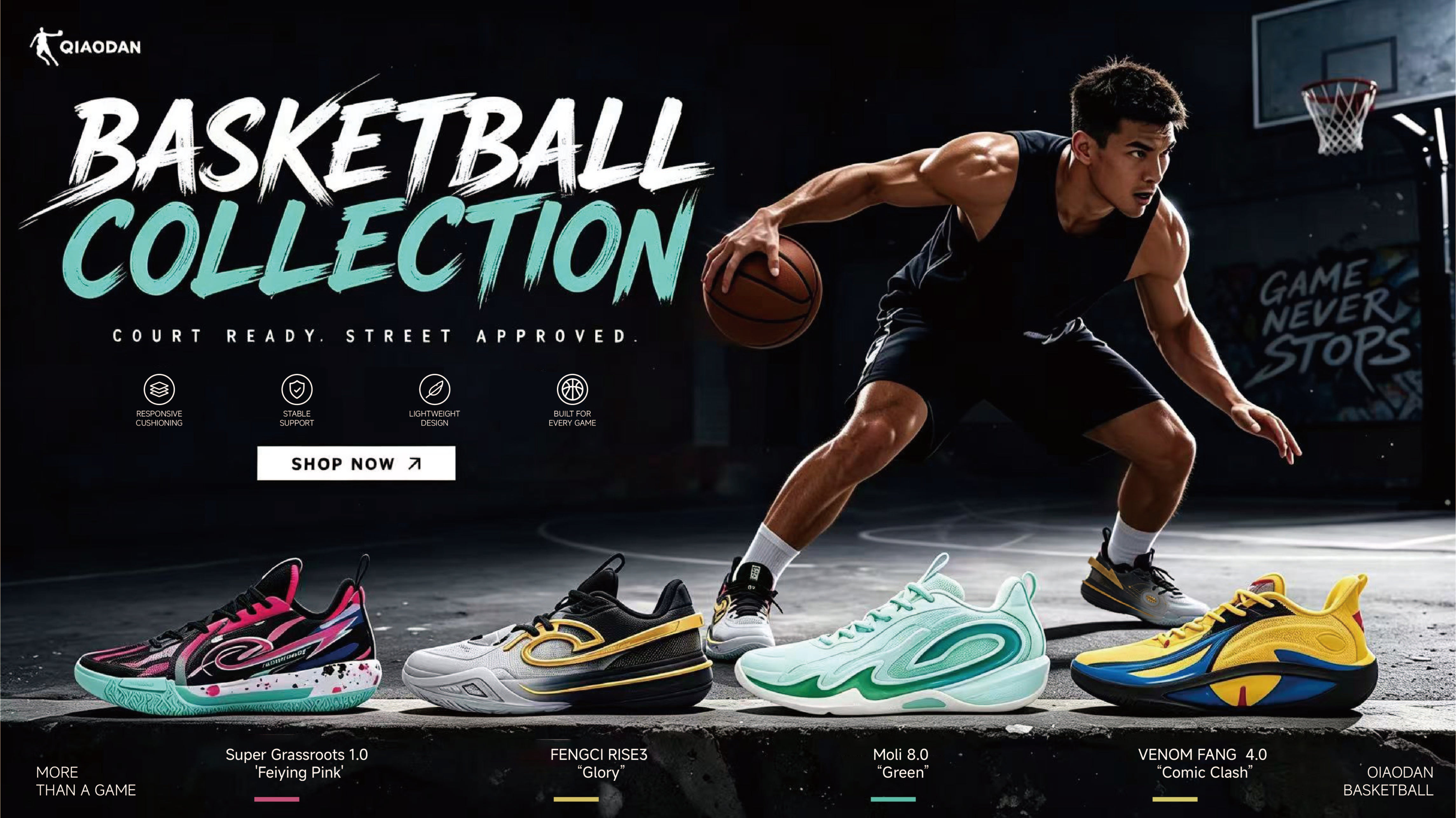 Qiaodan Official Website｜Running & Basketball Shoes, Top Sport