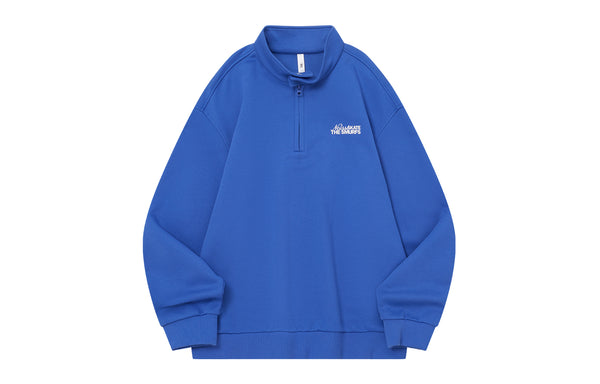 Half-Zip High Neck Sweatshirt 'Glacier Blue' Simon Gong's Pick